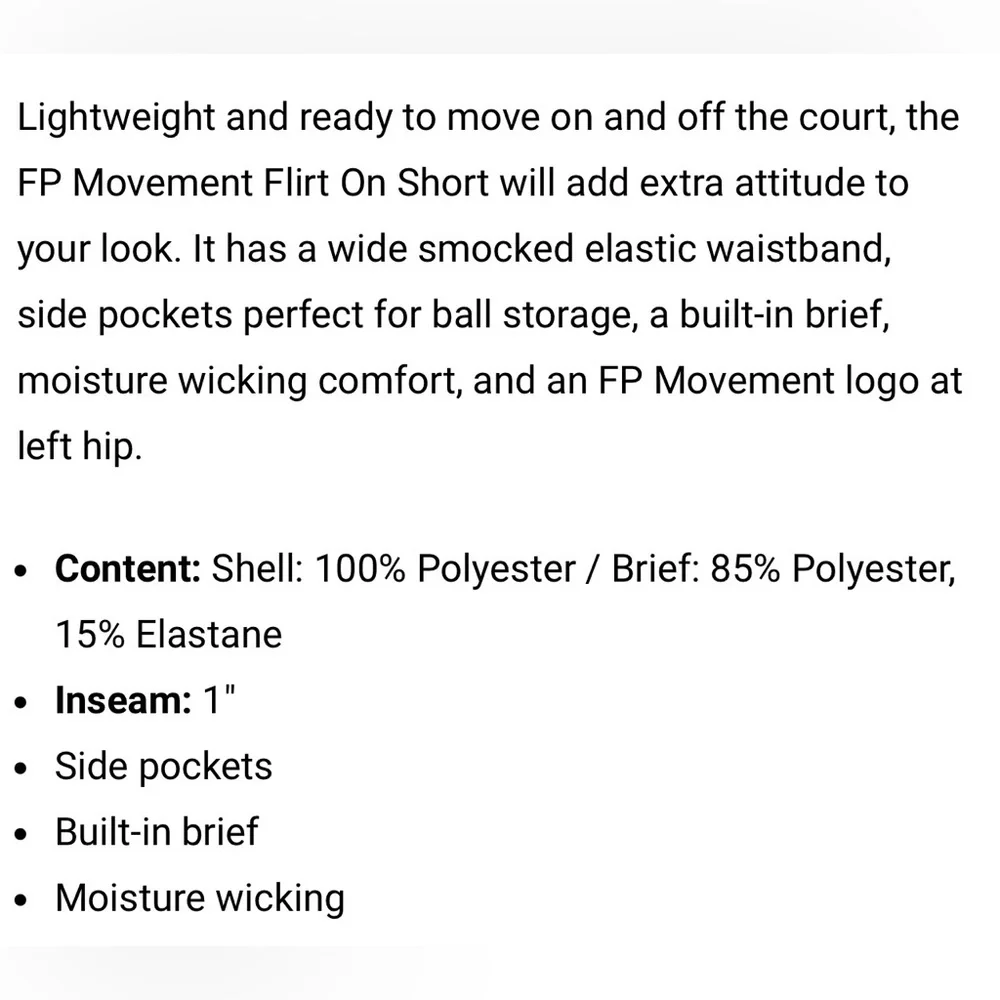 Free People Movement Get Your Flirt On Neon Coral Tennis or Pickleball Shorts